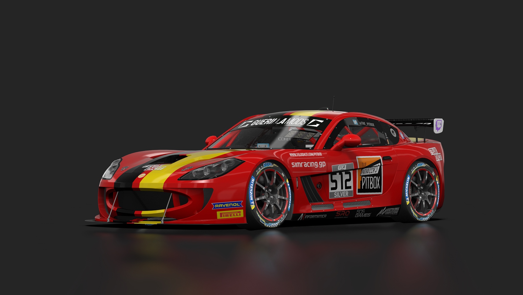 Ginetta G55 GT4, skin me_gt4_european_series_ttp_ginetta_HUE_512