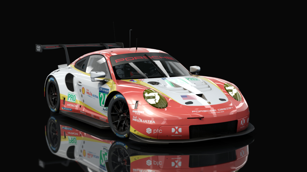 Porsche 911 RSR 2017, skin 24_Penske_Shell