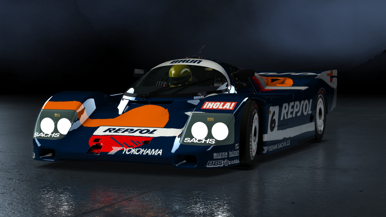Porsche 962 C Long Tail, skin brun_repsol_blue_6