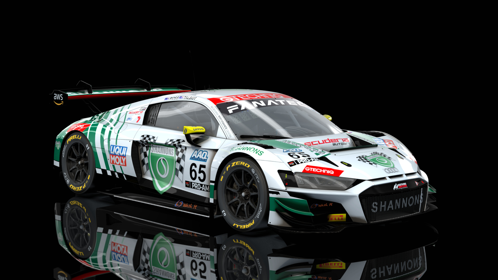 Audi R8 LMS GT3 Evo2, skin 2023-Shannons-GTWCAU-#65