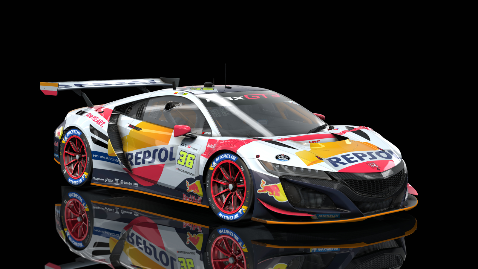 Acura NSX GT3 Evo2, skin repsol_honda_36
