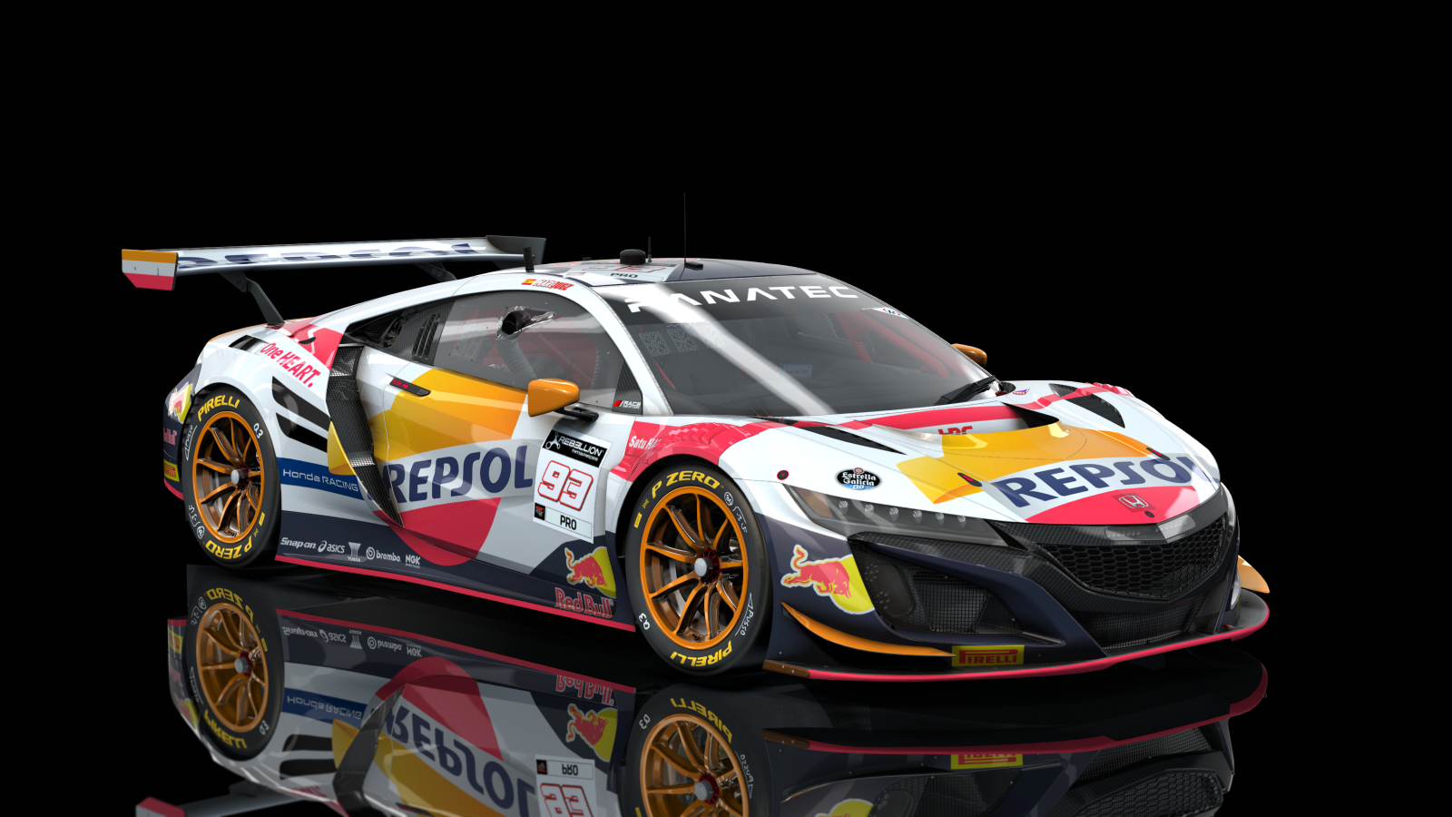 Acura NSX GT3 Evo2, skin repsol_honda_93