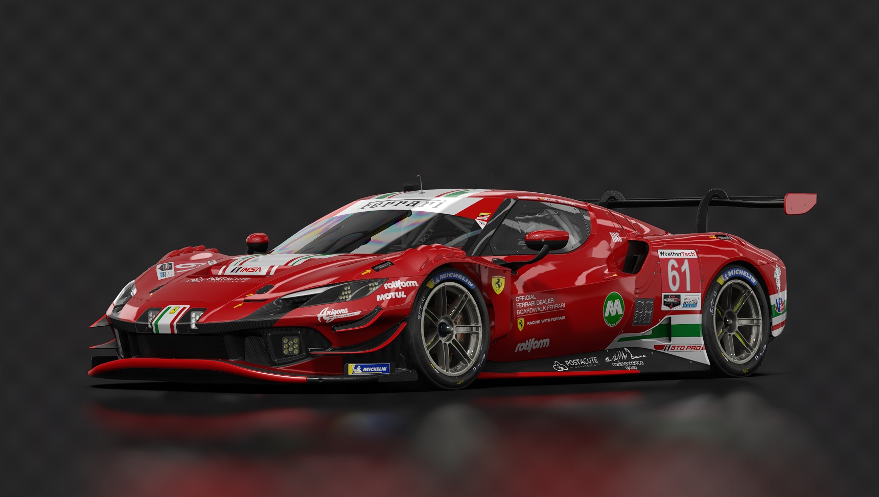 Ferrari 296 GT3, skin FF_IMSA_2023_AFCorse_61