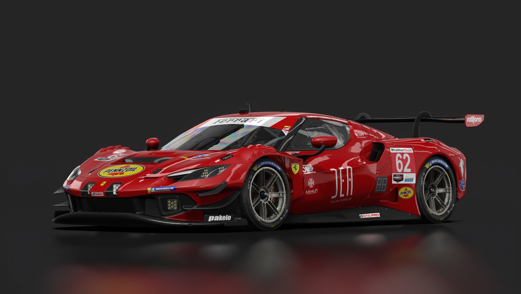Ferrari 296 GT3, skin FF_IMSA_2023_RisiCompetizione_62