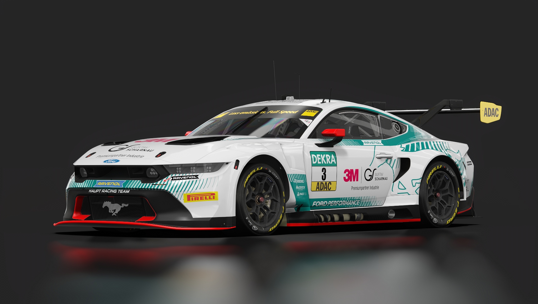 Ford Mustang GT3, skin A6_HRT_ADACGTM_3