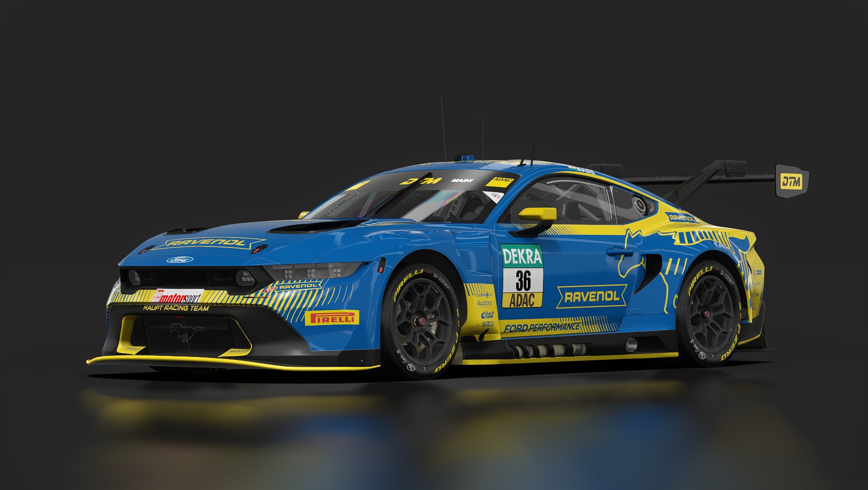 Ford Mustang GT3, skin A6_HRT_DTM_36