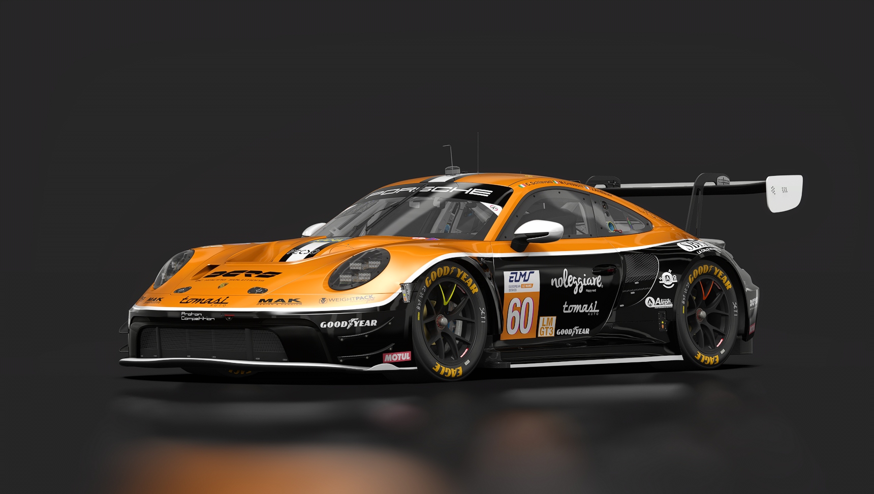 Porsche 911 (992) GT3 R, skin #60 Proton Competition ELMS