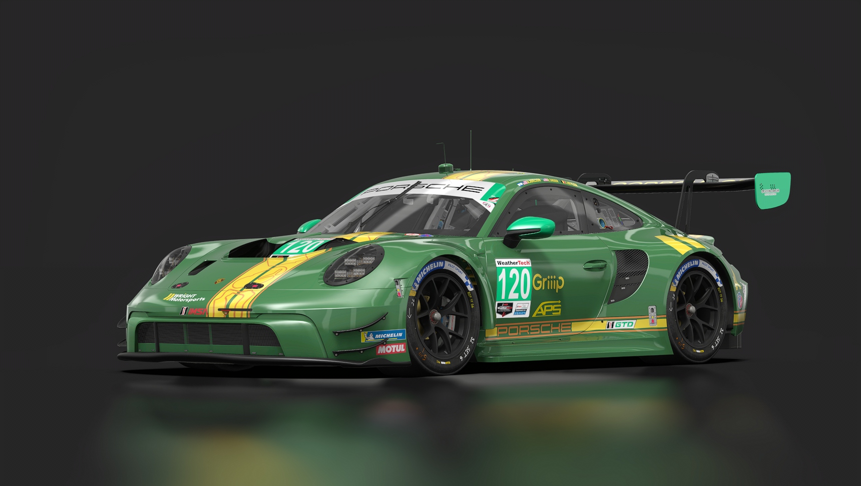 Porsche 911 (992) GT3 R, skin A6_Wright_120_PLM