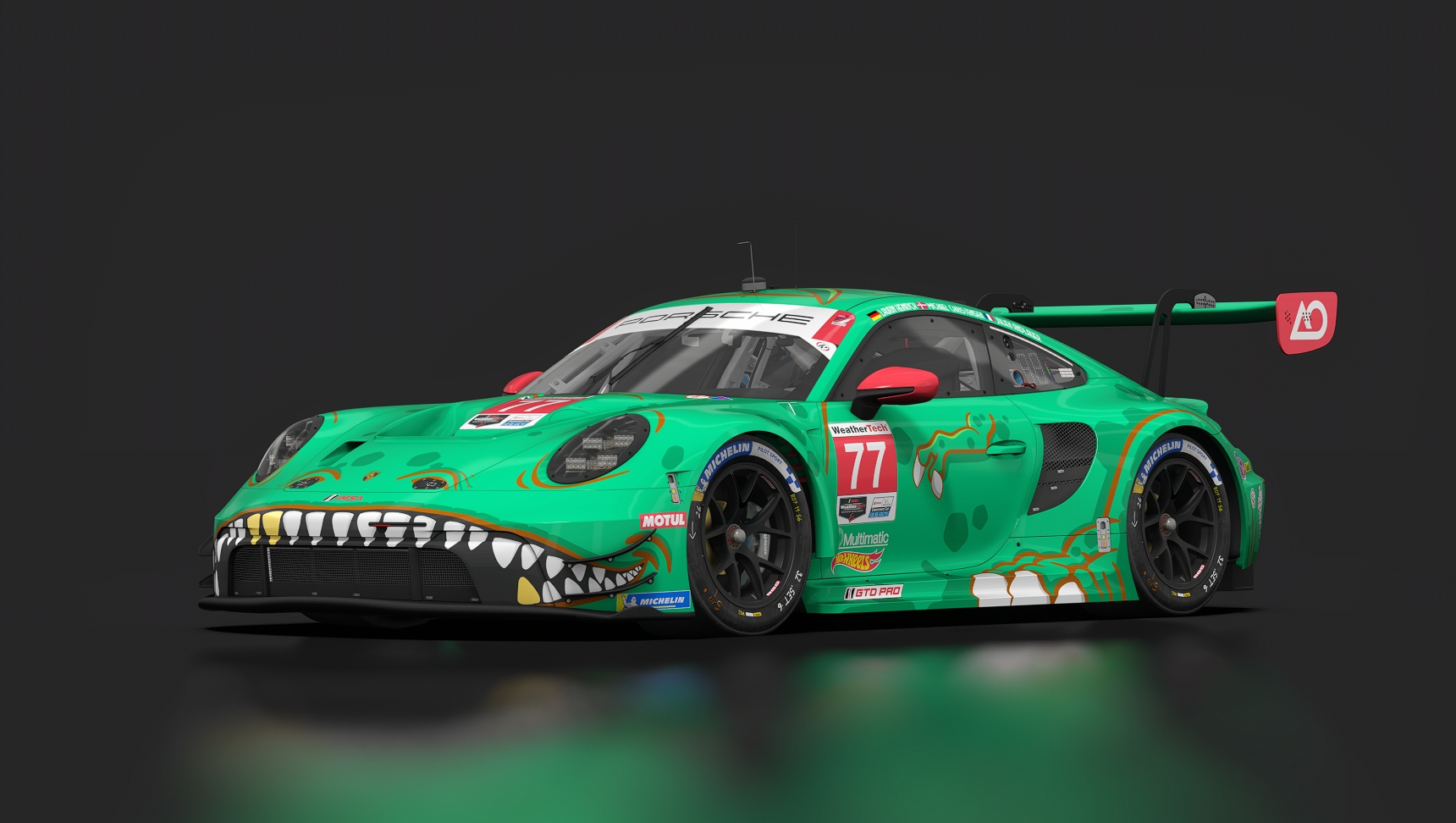 Porsche 911 (992) GT3 R, skin M17_ao_racing_rexy_77