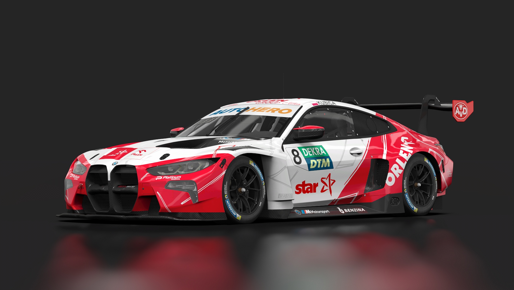 BMW M4 GT3, skin 8_Kubica_DTM_2022