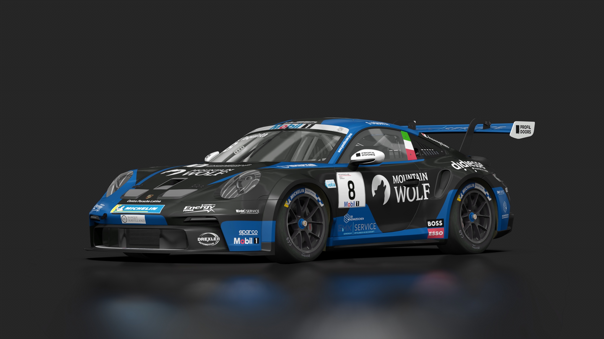 Porsche 911 (992) GT3 Cup, skin 8_iaquinta_pmsc_2023