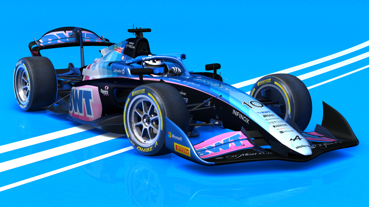 VRC F2 2024, skin #10 Alpine Gasly