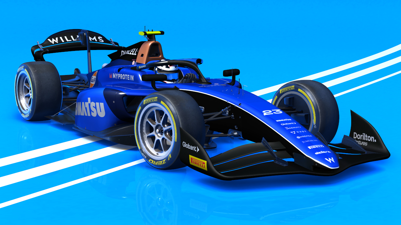 VRC F2 2024, skin #23 Williams Albon
