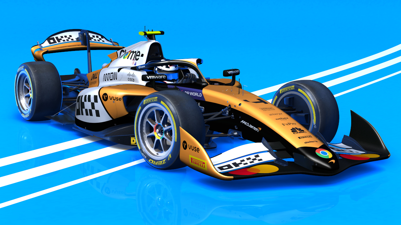 VRC F2 2024, skin #4 Mclaren Norris