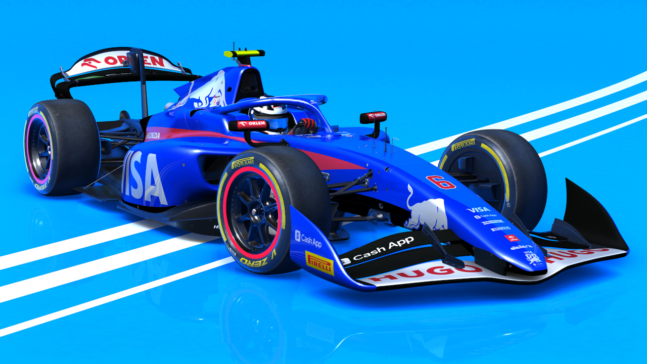VRC F2 2024, skin #6 VCARB Hadjar