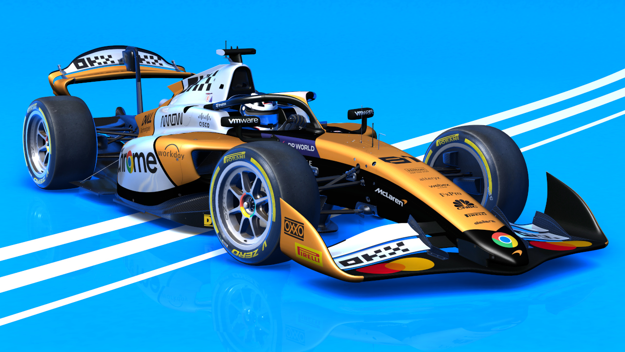 VRC F2 2024, skin #81 McLaren Piastri