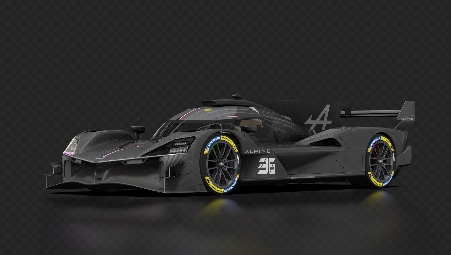 Alpine A424, skin WEC_2024_Carbon_Testing