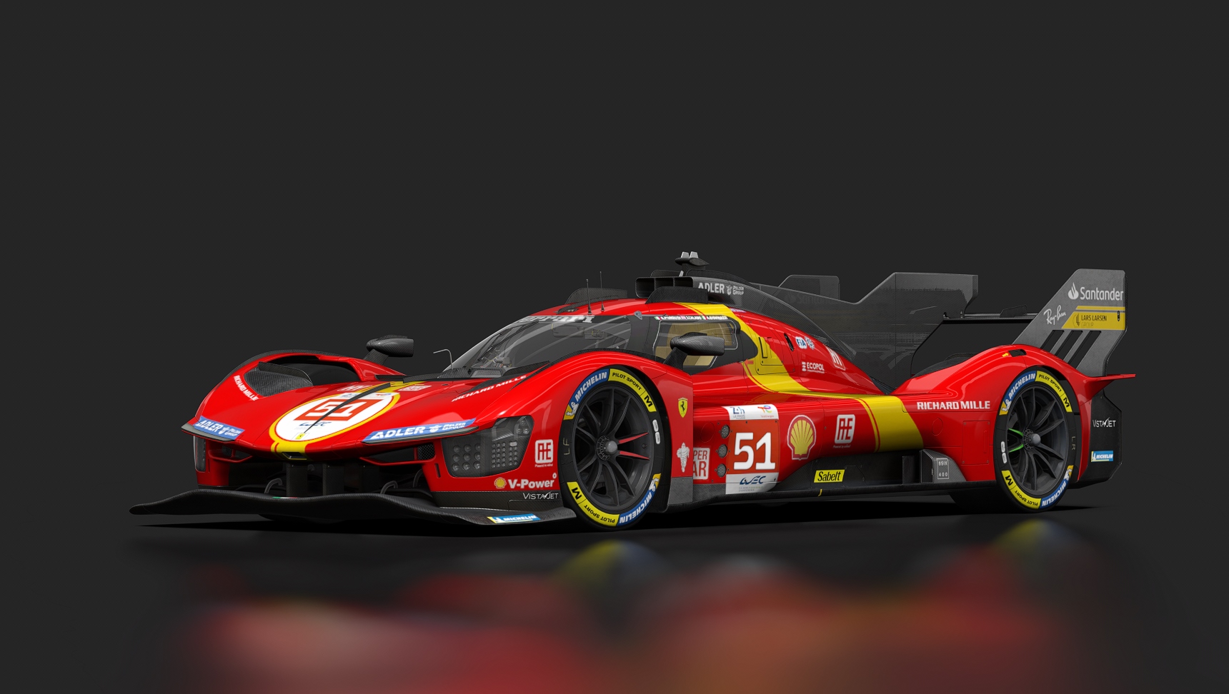 Ferrari 499P, skin 2023_AFCorse_LeMans_51